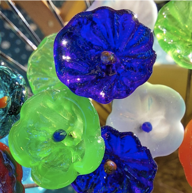 Lot de 3 mini fleurs